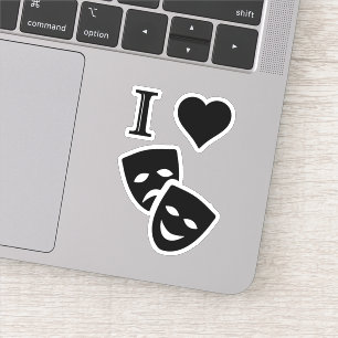 Sticker J'aime le théâtre