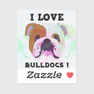 Sticker J'Aime Les Bulldogs