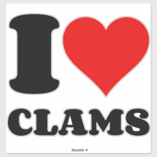 STICKER J'AIME LES CLAMS