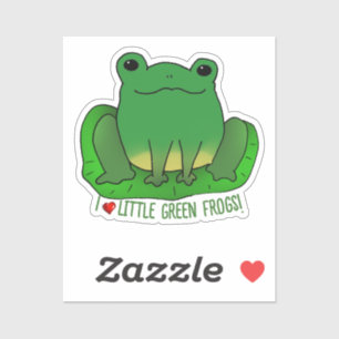 Sticker J'aime les grenouilles