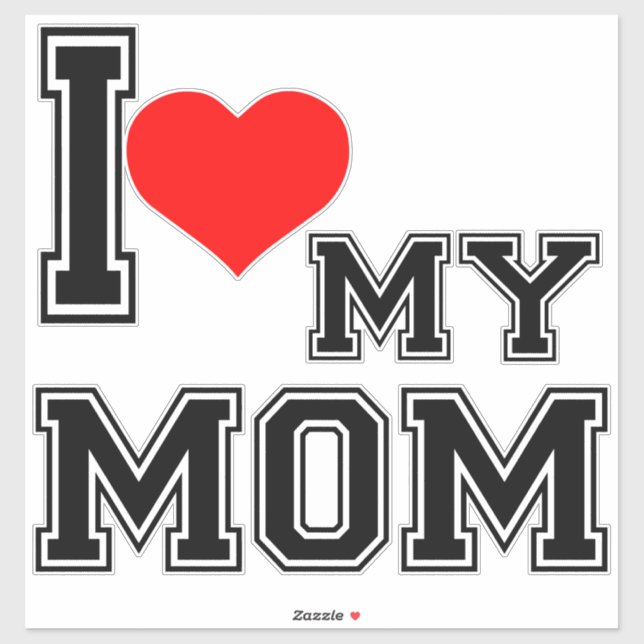 STICKER J'AIME MA MÈRE (Feuille)