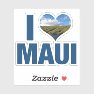 Sticker J'aime Maui Hawaii