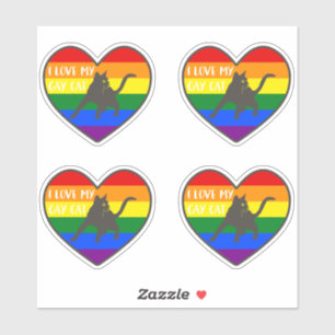 Sticker J'Aime Mon Chat Gay