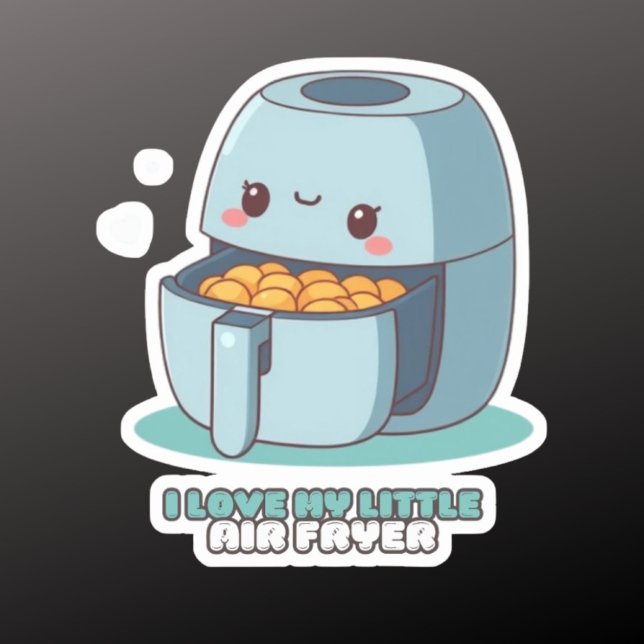 Sticker J'aime mon petit friteuse d'air (Créateur téléchargé)