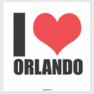 Sticker J'aime Orlando