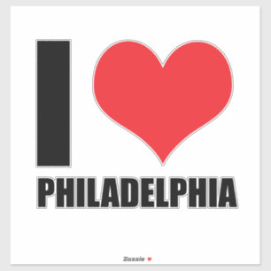 Sticker J'aime Philadelphie