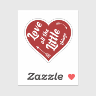 Sticker J'aime toutes les petites choses design