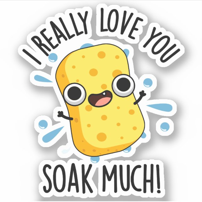 Sticker J'Aime Vraiment Que Vous Trempez Beaucoup Drôle Pu (Devant)