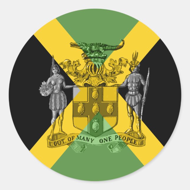 Sticker jamaïcain à armure (Devant)