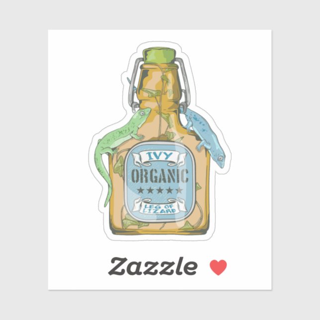 Sticker Jambe du lézard Shakespeare Macbeth (Feuille)