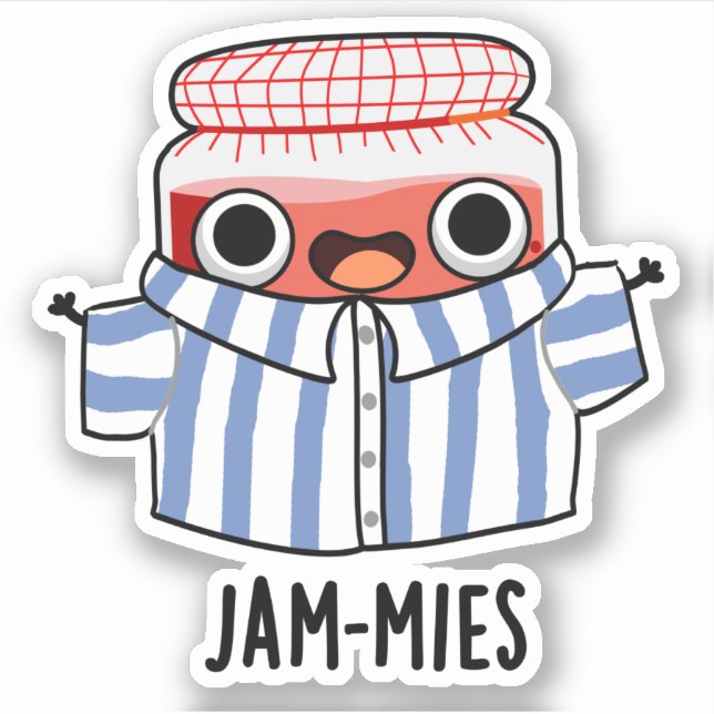 Sticker Jammies Funny Pajama Jam Pun (Devant)