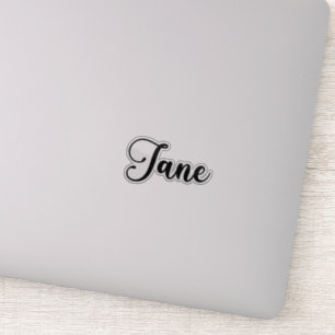Sticker Jane Name - Calligraphie manuscrite