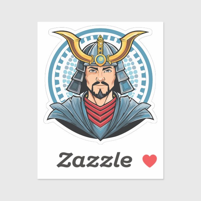 Sticker Japanese samurai (Feuille)