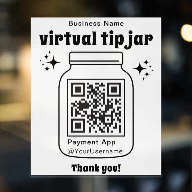 Sticker Jar de conseil virtuel avec code QR (Créateur téléchargé)