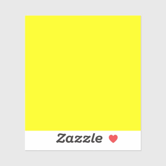 Sticker Jaune clair (couleur solide) (Feuille)