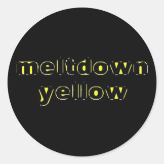 Sticker jaune de fonte