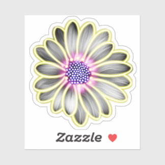 Sticker Jaune et violet Effet lumière margueuse