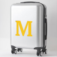 Jaune Moutarde Monogramme Initiales Nom Couleur Pe