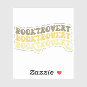 Sticker Jaune Multicolore Retro Booktrovert Vinyl