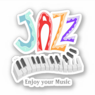 Sticker Jazz Lettering
