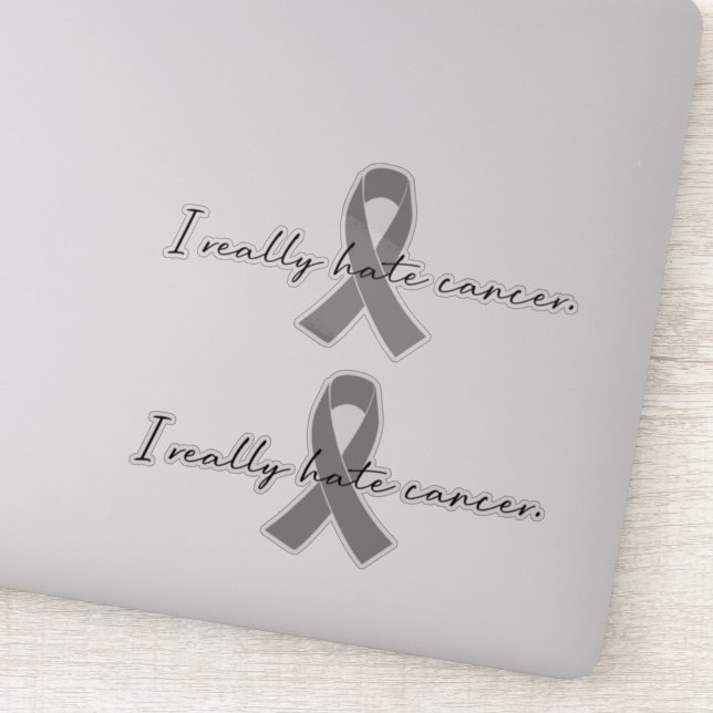 Sticker Je déteste vraiment le cancer | Glioblastoma GBM (Détail)