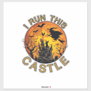Sticker Je dirige ce château hanté Halloween (2)_1