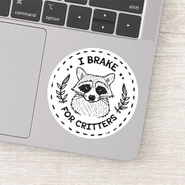 Sticker Je freine pour les créatures (Détail)