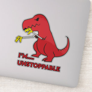 Sticker Je ne peux pas arrêter Funny Dino