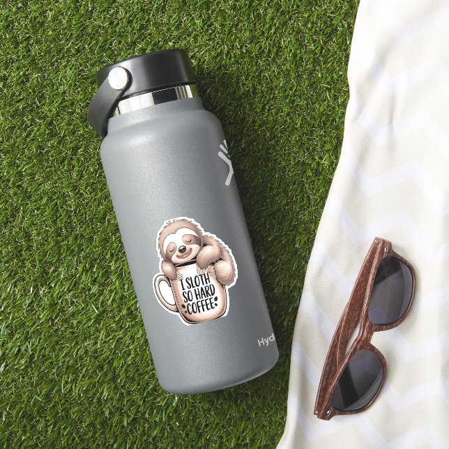 Sticker Je parie sans café (HydroFlask Insitu)