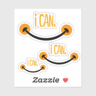 Sticker Je Peux, Citation Motivationnelle