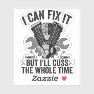 Sticker Je peux le réparer, mais je vais gâcher tout le te