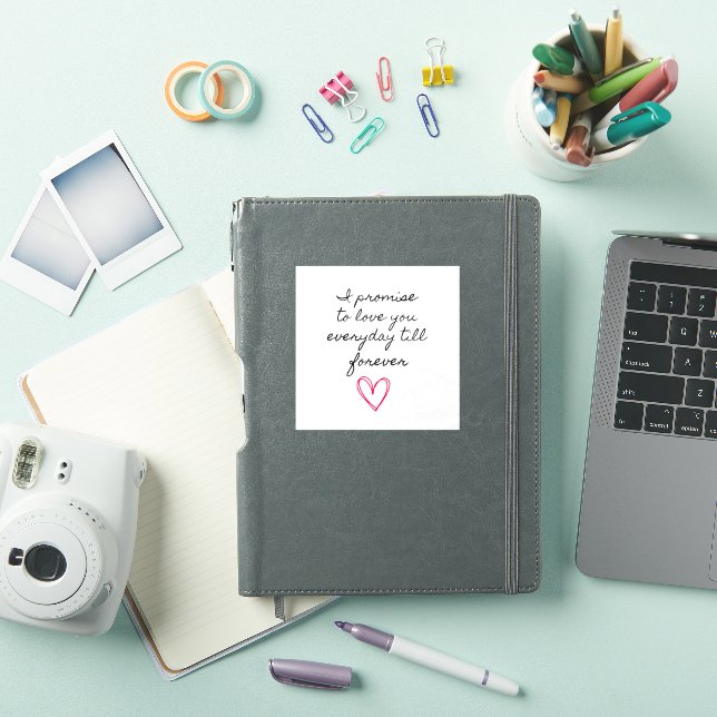 Sticker Je Promets De Vous Aimer Jusqu'À Toujours Vinyl (Couverture iPad)