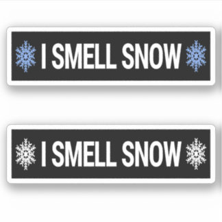 Sticker Je Sens La Neige