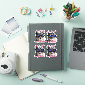 Sticker Je suis 2 chat cool !