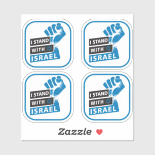Sticker Je Suis Avec Israel For Humanity