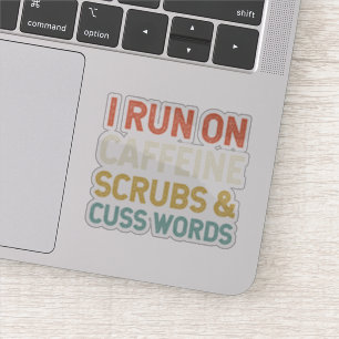 Sticker Je Suis En Course Sur Les Écrans De Caféine Et Les