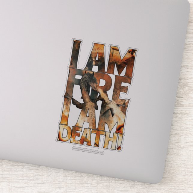 Sticker Je Suis Feu Je Suis Mort ! (Détail)