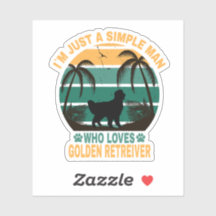 Je suis juste un homme qui aime Golden Retriever