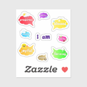Sticker Je Suis Positive Affirmations Mots Self Love