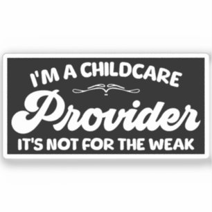 Sticker Je suis un fournisseur de soins pour enfants Ce n'