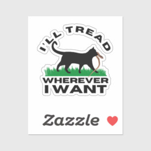 Sticker Je vais filer où je veux