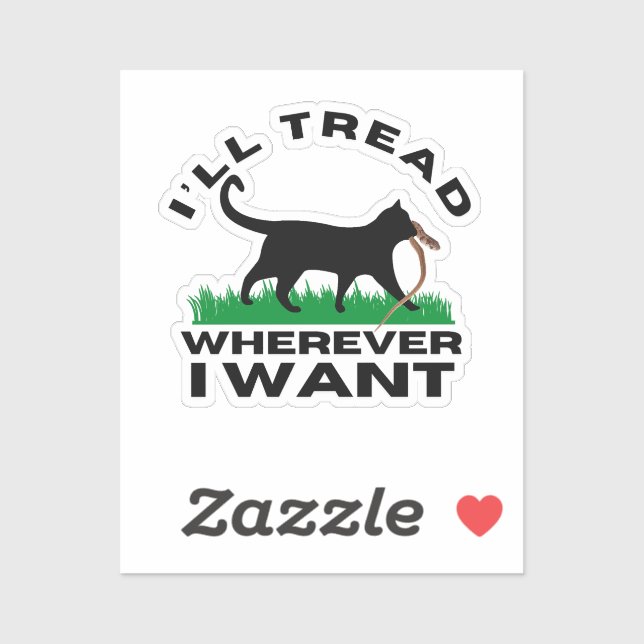Sticker Je vais filer où je veux (Feuille)