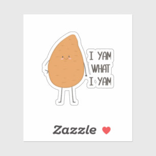 Sticker Je Yam Ce Que Je Yam ! Super Yam Vegetable Pun