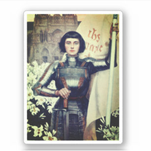 Sticker Jeanne d'Arc (illustration Albert Lynch)
