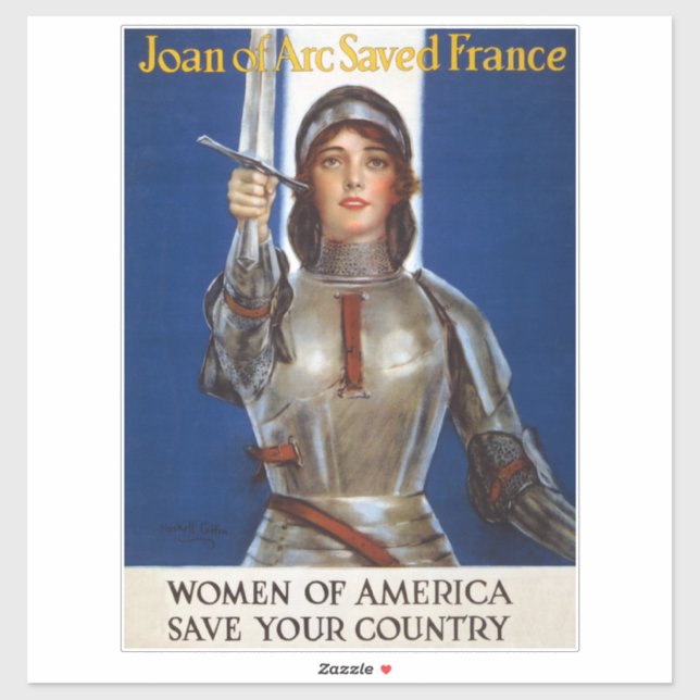 Sticker Jeanne d'Arc : La servante d'Orléans, héroïne du c (Feuille)