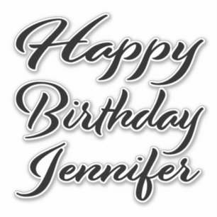 Sticker Jennifer Nom Prénom Anniversaire de la Broderie no