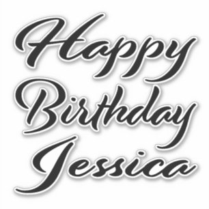 Sticker Jessica Nom Prénom Anniversaire de la Broderie noi