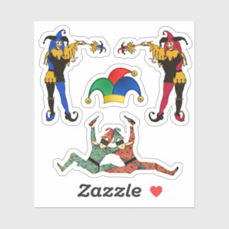 Sticker Jesters de la ferraille Jestes d'avril Fools Day