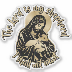 Sticker Jésus Berger Attentionné