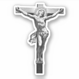 Sticker Jésus Christ Croix foi chrétienne Bible ART